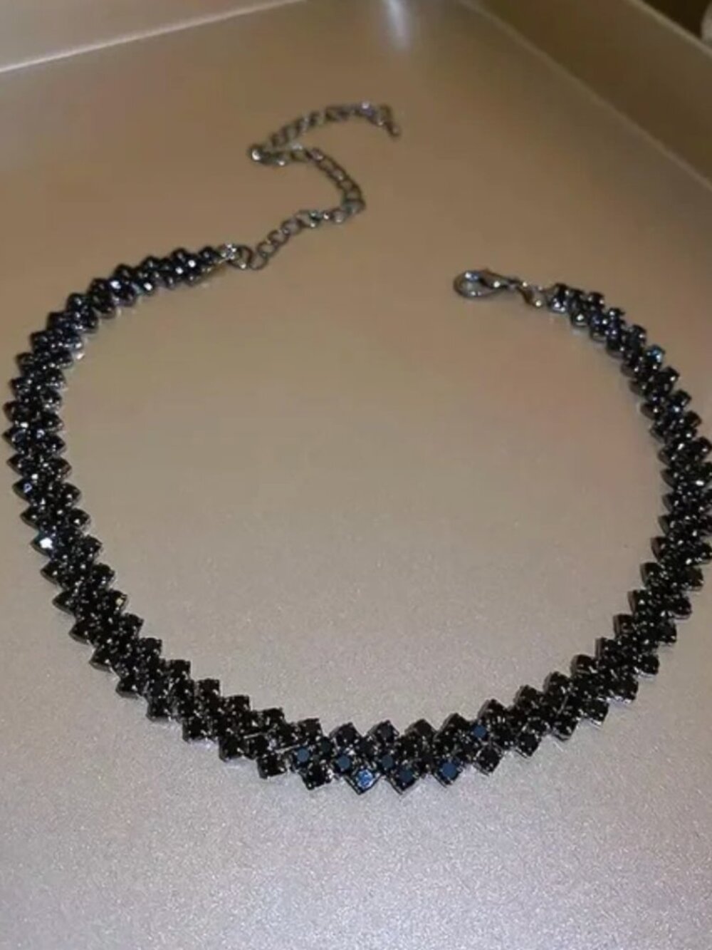 Black Onyx choker necklace